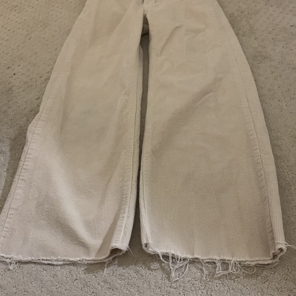 h&m corduroy tan wide leg pants - Picture 2 of 3